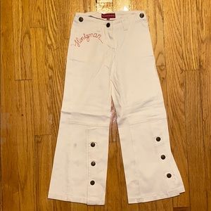 Cute cream flare legged pants